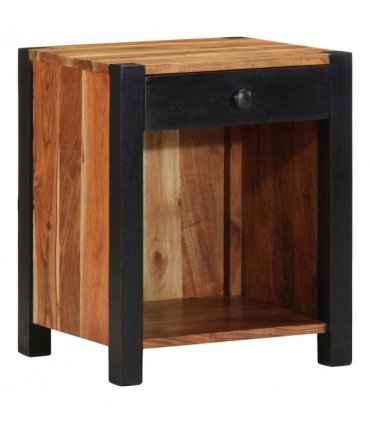 vidaXL Bedside Cabinet 2 pcs Brown 40 x 35 x 50 cm Solid Acacia Wood
