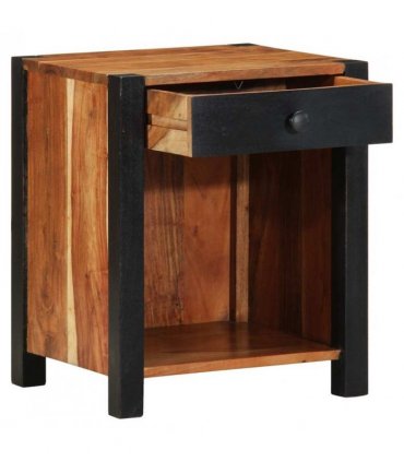 vidaXL Bedside Cabinet 2 pcs Brown 40 x 35 x 50 cm Solid Acacia Wood