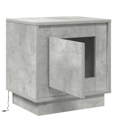 vidaXL Bedside Cabinet Concrete Grey 44 x 34.5 x 45 cm Engineered Wood