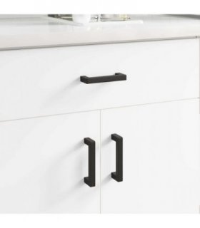 vidaXL Furniture Handle 530 pcs Black 105 x 12 x 36 mm Iron