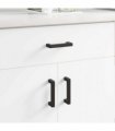 vidaXL Furniture Handle 530 pcs Black 105 x 12 x 36 mm Iron