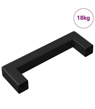 vidaXL Furniture Handle 530 pcs Black 105 x 12 x 36 mm Iron