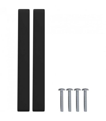 vidaXL Furniture Handle 530 pcs Black 105 x 12 x 36 mm Iron