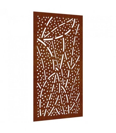 vidaXL Garden Wall Decoration 105x55 cm Corten Steel Leaf Design