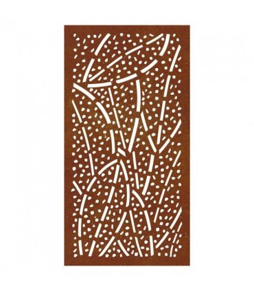 vidaXL Garden Wall Decoration 105x55 cm Corten Steel Leaf Design