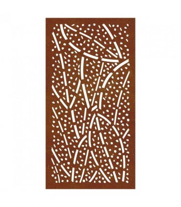 vidaXL Garden Wall Decoration 105x55 cm Corten Steel Leaf Design
