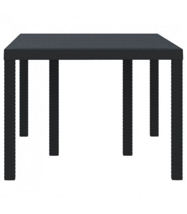 vidaXL Garden Table Anthracite 150 x 100 x 73 cm Poly Rattan
