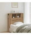 vidaXL Headboard Cabinet Artisan Oak 100x18.5x102.5 cm Engineered Wood