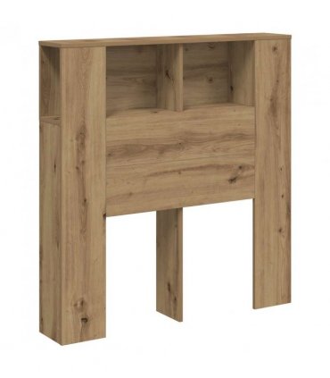 vidaXL Headboard Cabinet Artisan Oak 100x18.5x102.5 cm Engineered Wood