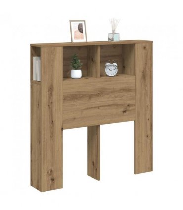 vidaXL Headboard Cabinet Artisan Oak 100x18.5x102.5 cm Engineered Wood