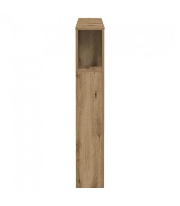 vidaXL Headboard Cabinet Artisan Oak 100x18.5x102.5 cm Engineered Wood