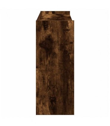 vidaXL Shoe Rack Smoked Oak 80x25x62 cm Engineered Wood