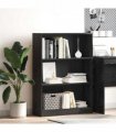 vidaXL Bookshelf Black Oak 80 x 24 x 109 cm Engineered Wood