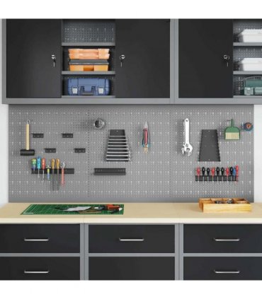 vidaXL Tool Wall Panel 3 pcs Grey 150 x 1 x 60 cm