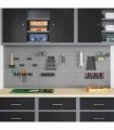 vidaXL Tool Wall Panel 3 pcs Grey 150 x 1 x 60 cm