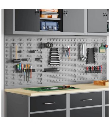 vidaXL Tool Wall Panel 3 pcs Grey 150 x 1 x 60 cm