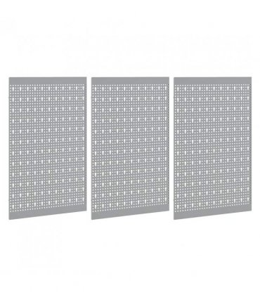 vidaXL Tool Wall Panel 3 pcs Grey 150 x 1 x 60 cm
