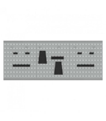 vidaXL Tool Wall Panel 3 pcs Grey 150 x 1 x 60 cm