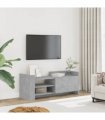 vidaXL TV Cabinet Concrete Grey 100x35x40 cm Engineered Wood