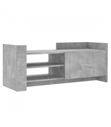 vidaXL TV Cabinet Concrete Grey 100x35x40 cm Engineered Wood