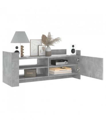 vidaXL TV Cabinet Concrete Grey 100x35x40 cm Engineered Wood