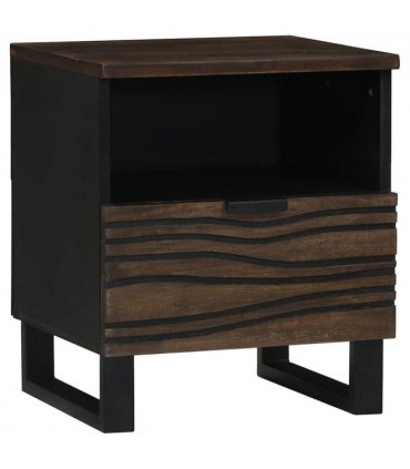 vidaXL Bedside Cabinet Walnut 40 x 33 x 46 cm Engineered Wood