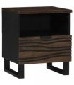 vidaXL Bedside Cabinet Walnut 40 x 33 x 46 cm Engineered Wood