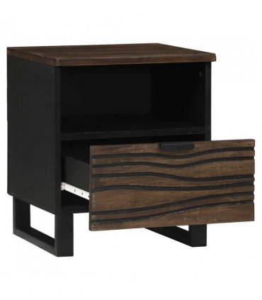 vidaXL Bedside Cabinet Walnut 40 x 33 x 46 cm Engineered Wood
