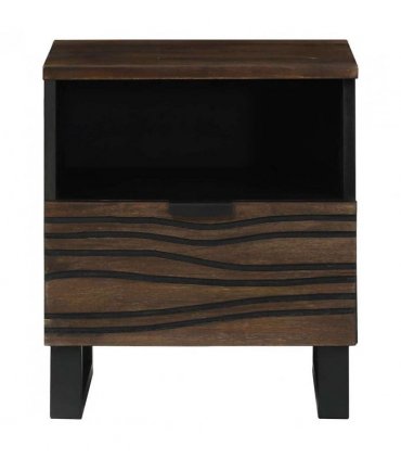 vidaXL Bedside Cabinet Walnut 40 x 33 x 46 cm Engineered Wood