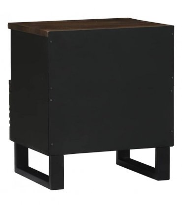 vidaXL Bedside Cabinet Walnut 40 x 33 x 46 cm Engineered Wood