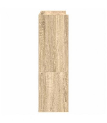 vidaXL Shoe Rack Sonoma Oak 60x25x81 cm Engineered Wood