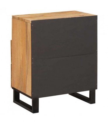 vidaXL Bedside Cabinet Natural 50 x 33 x 62 cm Solid Mango Wood