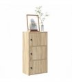 vidaXL Bookcase Sonoma Oak 40x24x77 cm Engineered Wood