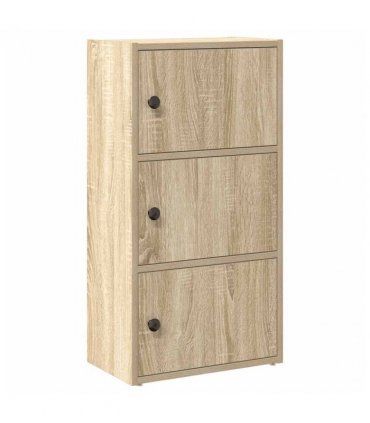 vidaXL Bookcase Sonoma Oak 40x24x77 cm Engineered Wood