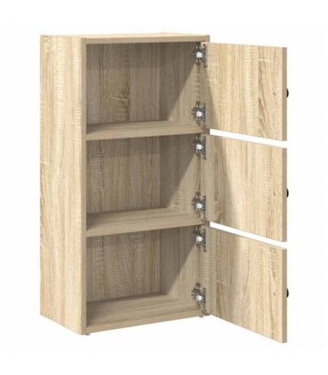 vidaXL Bookcase Sonoma Oak 40x24x77 cm Engineered Wood