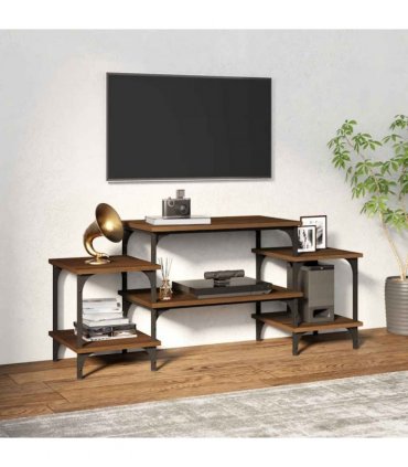 vidaXL TV Cabinet Brown Oak 117x35x52 cm Engineered Wood