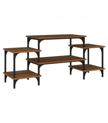 vidaXL TV Cabinet Brown Oak 117x35x52 cm Engineered Wood