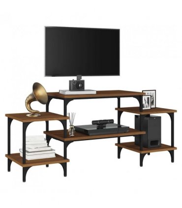 vidaXL TV Cabinet Brown Oak 117x35x52 cm Engineered Wood