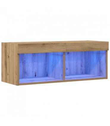 vidaXL TV Cabinet Set Artisan oak 80 x 30 x 30 cm Engineered Wood