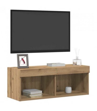 vidaXL TV Cabinet Set Artisan oak 80 x 30 x 30 cm Engineered Wood