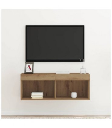 vidaXL TV Cabinet Set Artisan oak 80 x 30 x 30 cm Engineered Wood