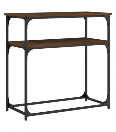 vidaXL Console Table Brown Oak 75x35.5x75 cm Engineered Wood