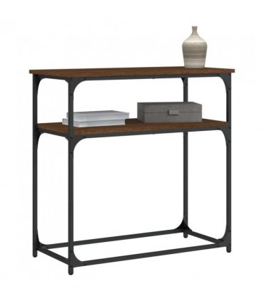 vidaXL Console Table Brown Oak 75x35.5x75 cm Engineered Wood