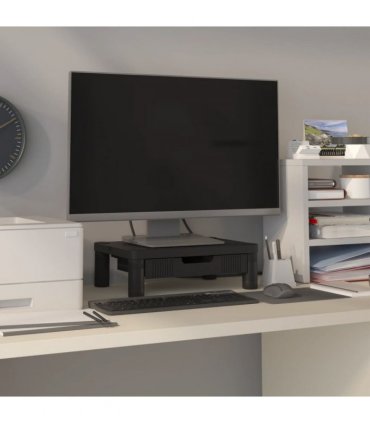 vidaXL Monitor Stand Black 43x30.5x13 cm
