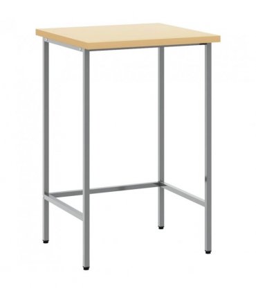 vidaXL Corner Table Grey 55 x 55 x 85 cm Steel and Engineered Wood