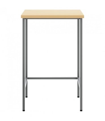 vidaXL Corner Table Grey 55 x 55 x 85 cm Steel and Engineered Wood