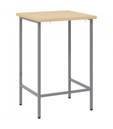 vidaXL Corner Table Grey 55 x 55 x 85 cm Steel and Engineered Wood
