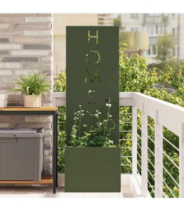 vidaXL Garden Privacy Screen Olive green 50 x 150 cm Cold-rolled steel
