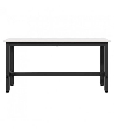 vidaXL Dining Bench 2 pcs White 100 x 32.5 x 49 cm Solid pine wood