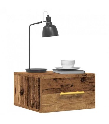 vidaXL Bedside Cabinet 2 pcs Old Wood 35 x 35 x 20 cm Engineered Wood